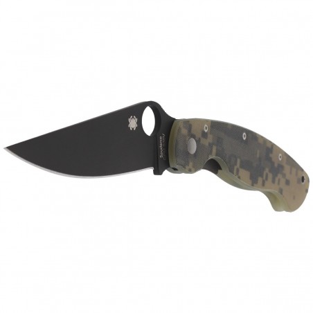 Nóż składany Spyderco Military G-10 Camo / Black Blade (C36GPCMOBK)