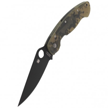 Nóż składany Spyderco Military G-10 Camo / Black Blade (C36GPCMOBK)