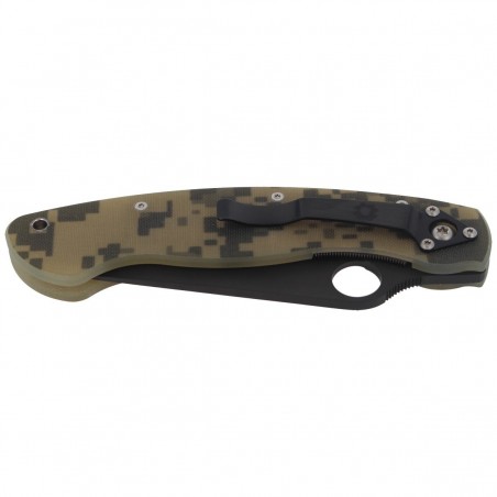 Nóż składany Spyderco Military G-10 Camo / Black Blade (C36GPCMOBK)