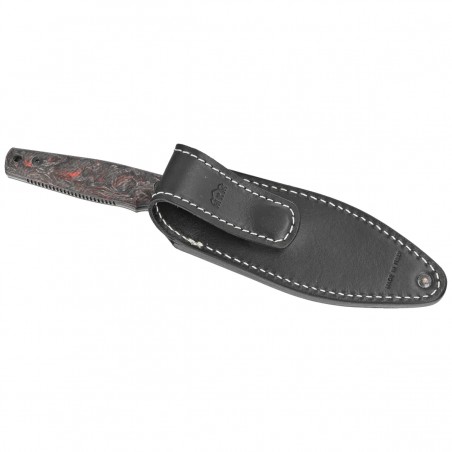 Nóż MKM TPF Defense Dark Matter Red Carbon Fiber, Dark Stonewashed MagnaCut by Bob Terzuola (MK-TPFD-CFDRD)