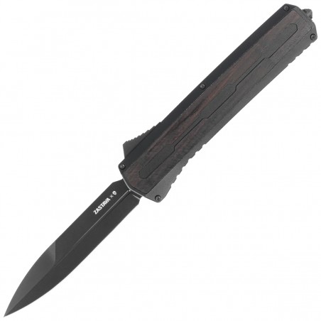 Nóż automatyczny OTF Tekto A7 Zastava S/P Black Wood, Black S35VN (A7R_T6WBK_S35BK4_A1)