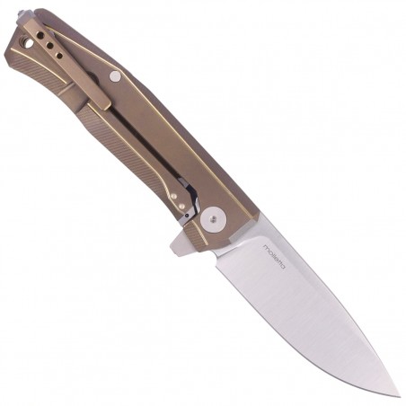 Nóż składany LionSteel Myto Bronze Titanium, Satin M390 by Molletta (MT01 BR)