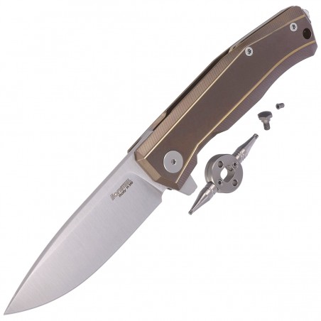 Nóż składany LionSteel Myto Bronze Titanium, Satin M390 by Molletta (MT01 BR)