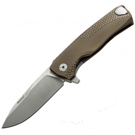 Nóż składany LionSteel ROK Bronze Titanium, Satin M390 by Molletta (ROK B)