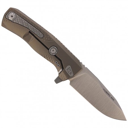 Nóż składany LionSteel ROK Bronze Titanium, Satin M390 by Molletta (ROK B)