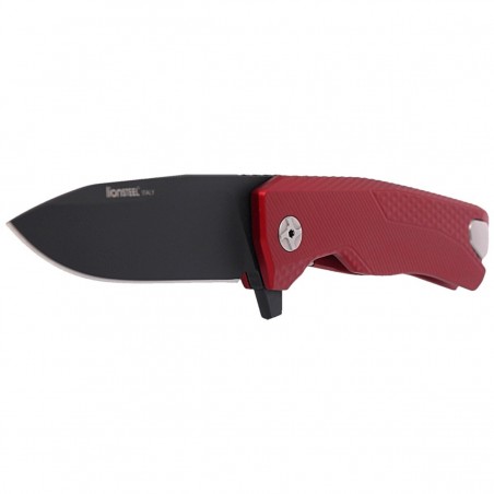 Nóż składany LionSteel ROK Red Aluminium, Black M390 by Molletta (ROK A RB)