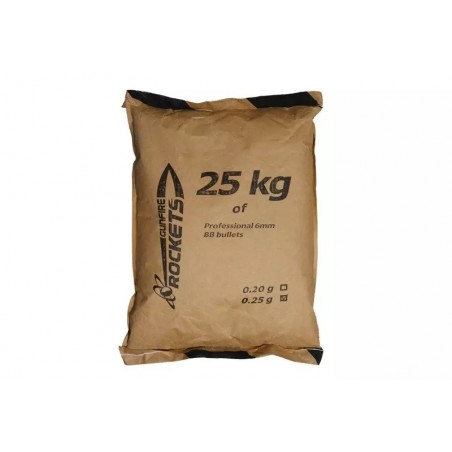 Kulki Rockets Professional BIO 0,25g - 25kg - Dark Green