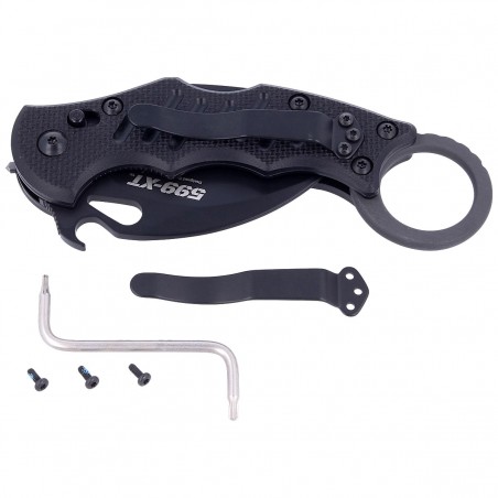 Nóż składany FOX Folding Karambit Emerson Opener G10 Black (FX-599 XT)