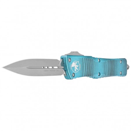 Nóż automatyczny OTF Microtech Combat Troodon D/E Weathered Turquoise Aluminium, Apocalyptic M390 by Tony Marfione  (142-10APWTQ