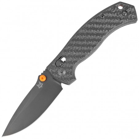 Nóż składany Fox Anzu Carbon Fiber 3K, Black PVD MagnaCut by Les George (FX-560 CFOR)