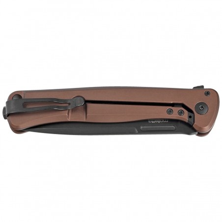 Nóż składany LionSteel Skinny Earth Aluminium/Natural Canvas Micarta, Old Black MagnaCut by Molletta (SK01A EB)