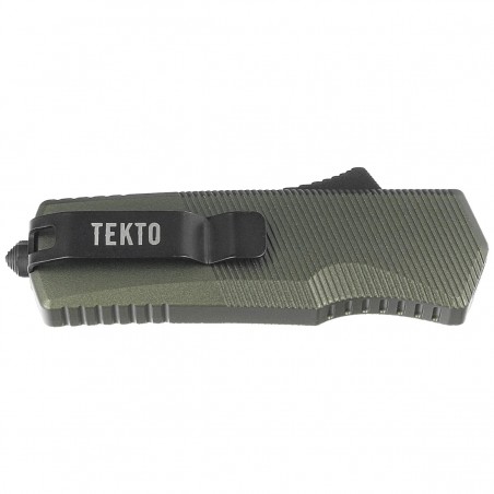 Nóż automatyczny OTF Tekto A5 Spry Mini D/P OD Green Aluminium, Black CPM S35VN