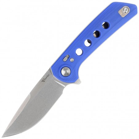 Nóż składany Reate PL-XF-13 Blue G10, Stonewashed Nitro-V