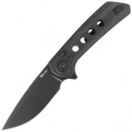 Nóż składany Reate PL-XF-2 Black Micarta/G10 Inlay, Black PVD Nitro-V