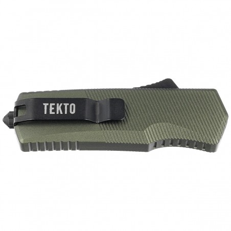 Nóż automatyczny OTF Tekto A5 Spry Mini D/E OD Green Aluminium, Black CPM S35VN