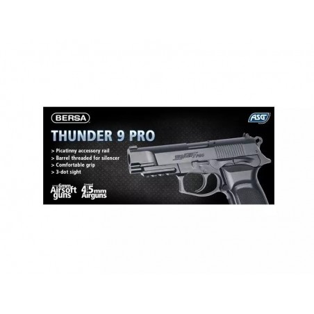 Replika CO2 pistoletu Bersa Thunder 9 PRO