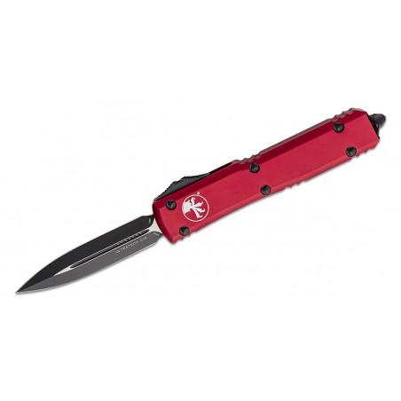 Nóż automatyczny OTF Microtech Ultratech D/E Merlot Red Aluminium, Black M390 by Tony Marfione (122-1MR)