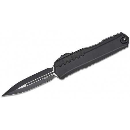 Nóż automatyczny OTF Microtech Cypher II D/E Black Aluminium, Black M390MK by Deryk Munroe and Tony Marfione (1242-1T)