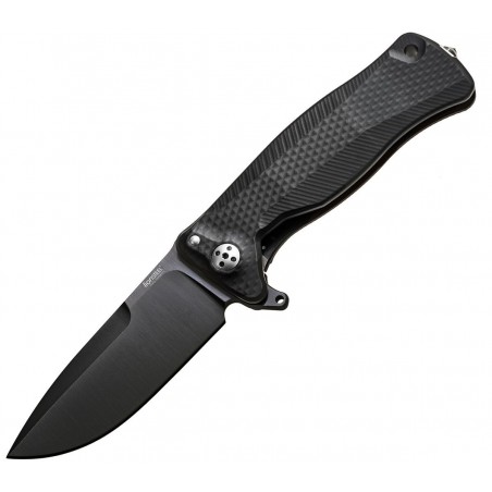 Nóż składany LionSteel SR11A Black Aluminum, Black Sleipner by Molletta (SR11A BB)