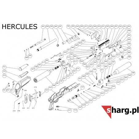 Lufa wiatrówka PCP Hatsan Hercules 9 mm