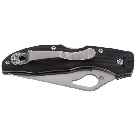 Nóż składany Spyderco Byrd Meadowlark 2 G-10 Black, Plain (BY04GP2)