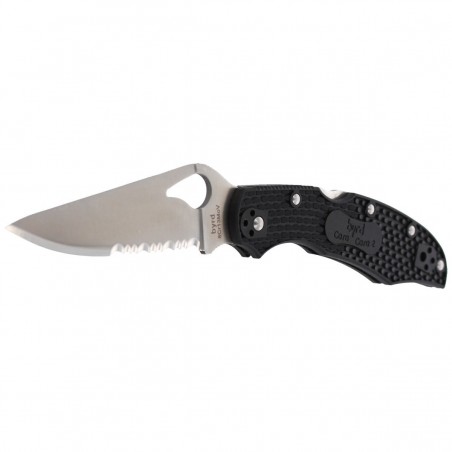 Nóż składany Spyderco Byrd Cara Cara 2 FRN Black, Combination (BY03PSBK2)