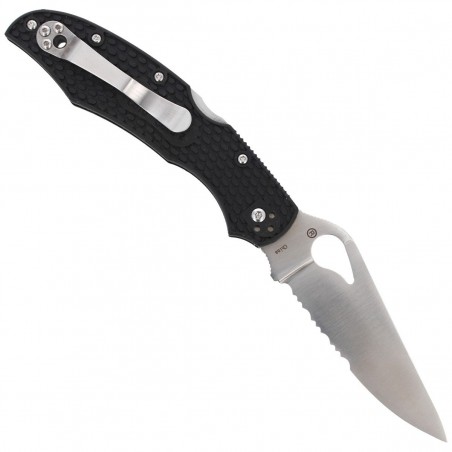 Nóż składany Spyderco Byrd Cara Cara 2 FRN Black, Combination (BY03PSBK2)