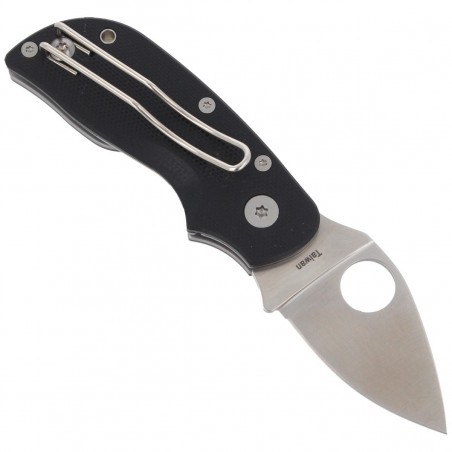 Nóż składany Spyderco Chicago G-10 Black Plain (C130GP)