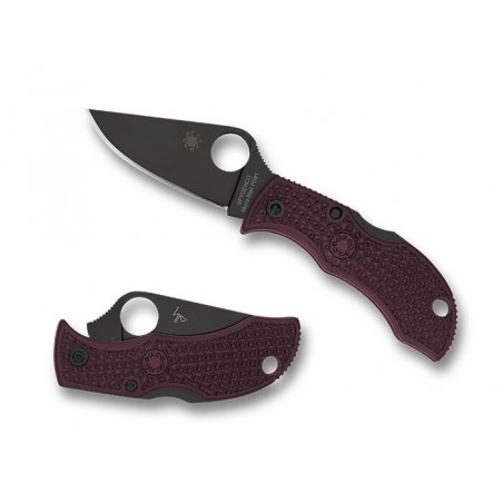 Nóż składany Spyderco Manbug Sprint Run Burgundy FRN, TiCN Micro-Melt PD1 by Sal Glesser (MBBGBKP)