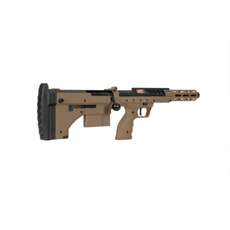 Replika karabinu snajperskiego Desert Tech SRS-A2/M2 Sport 16” (praworęczna) - FDE