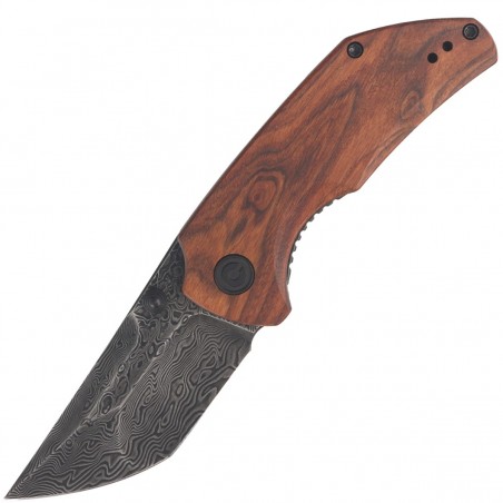 Nóż składany CIVIVI Thug 2 Cuibourtia Wood, Black Damascus by Matt Christensen (C20028C-DS1)