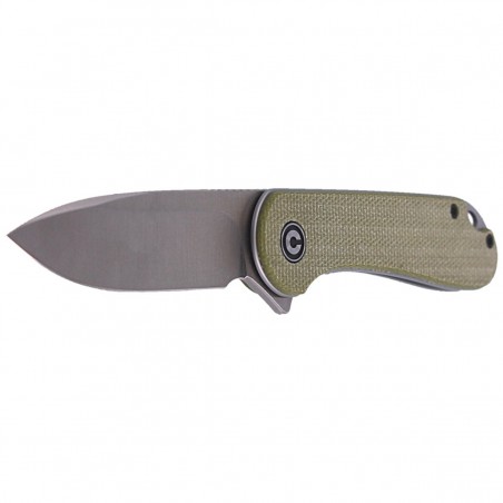 Nóż składany CIVIVI Elementum Flipper Olive Micarta, Satin Finish (C907S)