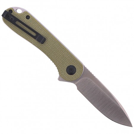 Nóż składany CIVIVI Elementum Flipper Olive Micarta, Satin Finish (C907S)