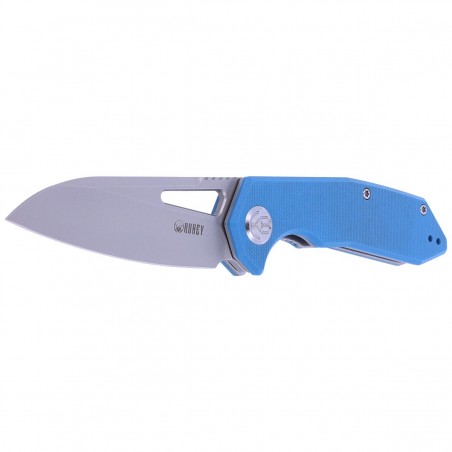 Nóż składany Kubey Knife New Vagrant Blue G10, Sandblast AUS-10 (KU291C)