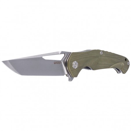 Nóż składany Kubey Dugu Green G10, Stonewashed D2 (KU210B-1)