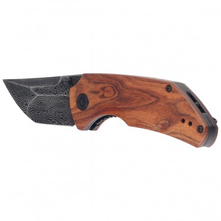 Nóż składany CIVIVI Thug 2 Cuibourtia Wood, Black Damascus by Matt Christensen (C20028C-DS1)