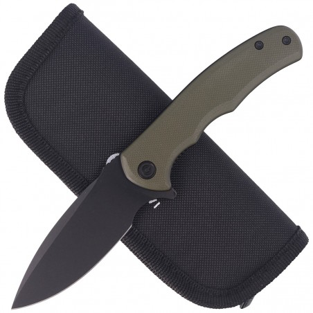 Nóż składany Civivi Mini Praxis OD Green G10, Black Stonewashed D2 (C18026C-1)