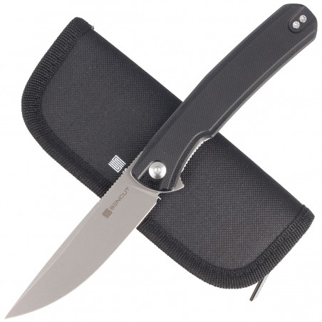 Nóż składany Sencut Scitus Black G10, Gray Stonewashed D2 by Ostap Hel (S21042-1)