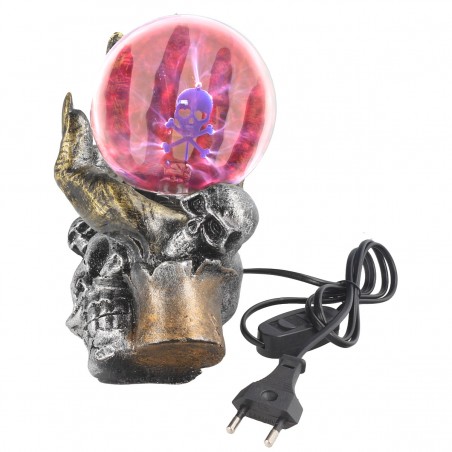 Lampa plazmowa Tole 10 Imperial, Skull-Hand (39131)