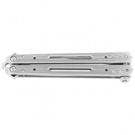 Nóż motylkowy Third Decor Habitat Balisong Satin Stainless Steel, Satin 420 (K2920B)