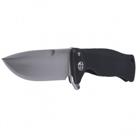 Nóż składany LionSteel SR11A Black Aluminum, Satin Sleipner by Molletta (SR11A BS)