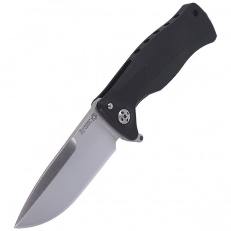 Nóż składany LionSteel SR11A Black Aluminum, Satin Sleipner by Molletta (SR11A BS)