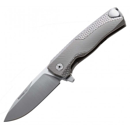 Nóż składany LionSteel ROK Grey Titanium, Satin M390 by Molletta (ROK G)