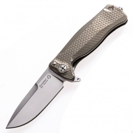 Nóż składany LionSteel SR22 Bronze Titanium, Satin Sleipner by Molletta (SR22 B)