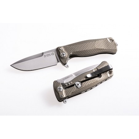 Nóż składany LionSteel SR22 Bronze Titanium, Satin Sleipner by Molletta (SR22 B)