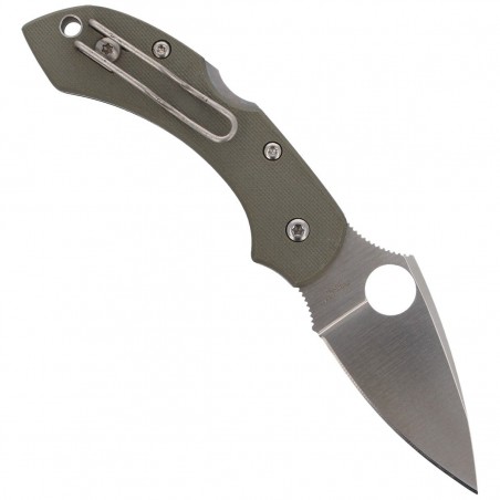 Nóż składany Spyderco Dragonfly Folige Green G-10, Satin Plain V-10 (C28GPFG)