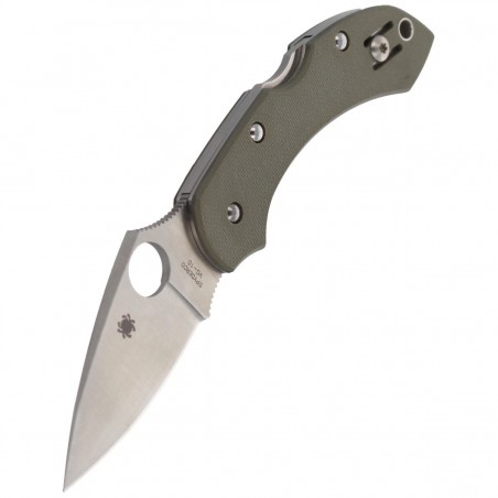 Nóż składany Spyderco Dragonfly Folige Green G-10, Satin Plain V-10 (C28GPFG)