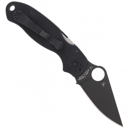 Nóż składany Spyderco Para 3 G-10 Black / Black Blade Plain (C223GPBK)