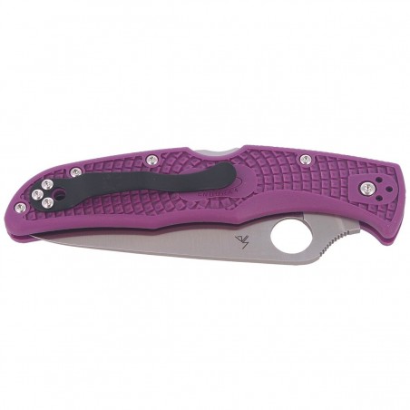 Nóż Spyderco Endura 4 FRN Purple Flat Ground Plain (C10FPPR)