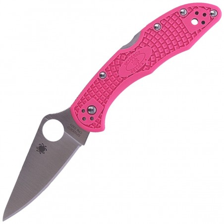 Nóż składany Spyderco Delica 4 FRN Pink, Plain CPMS30V (C11FPPNS30V)